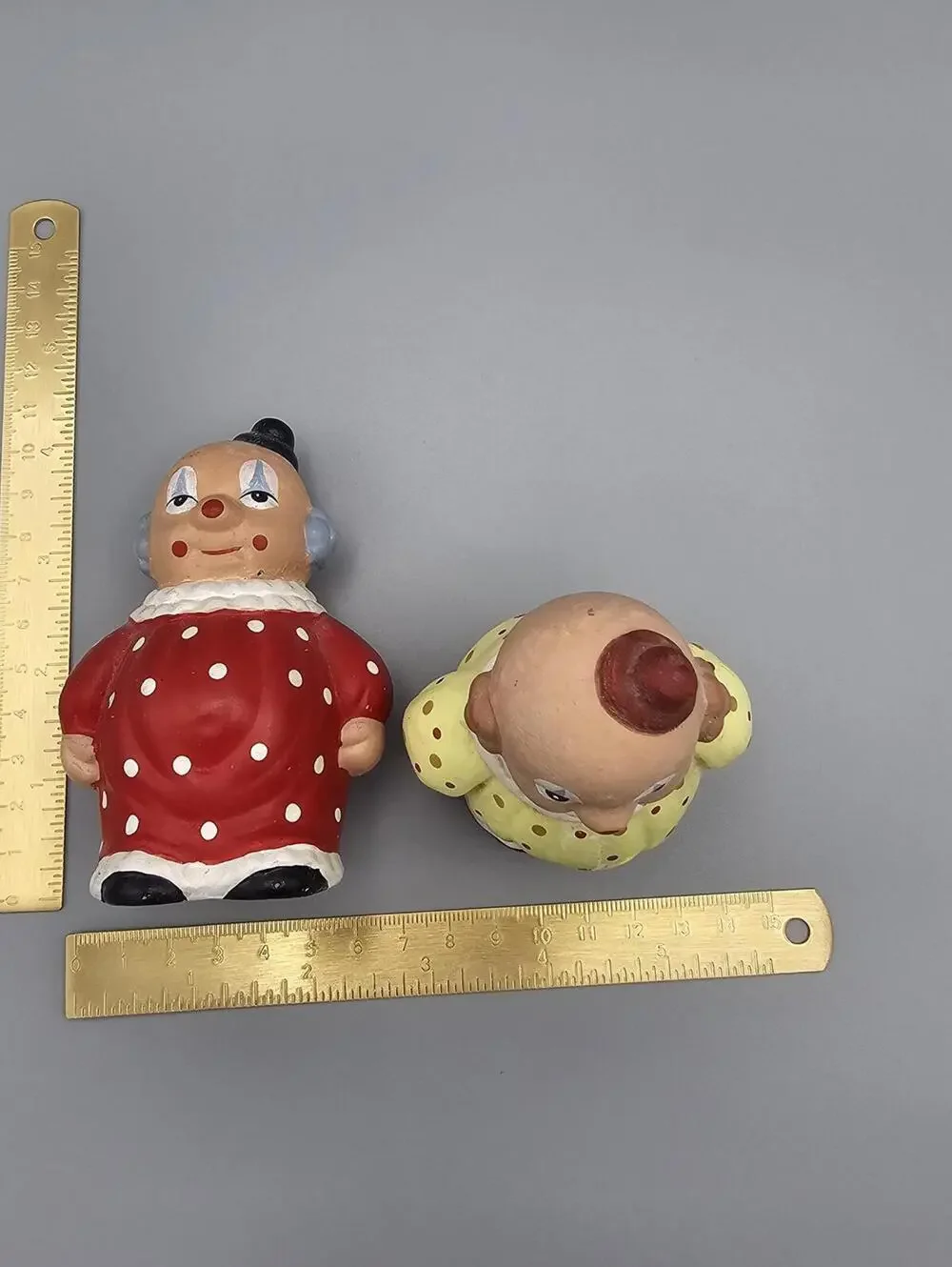 Vintage Ceramic Clown Figurines Set of 2